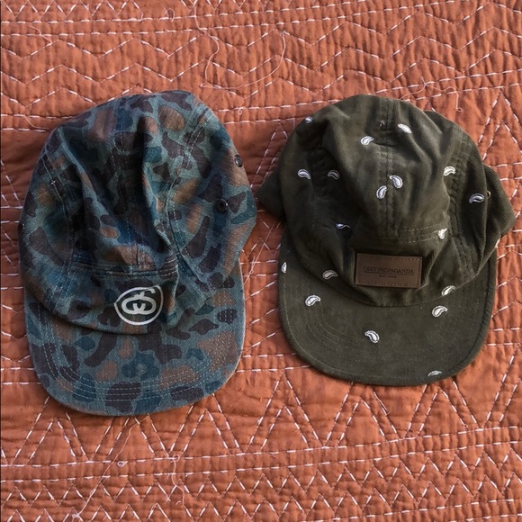 OBEY & STUSSY 5 panel hats - Picture 1 of 3